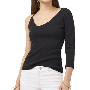 VINCE CAMUTO Womens Black Long Sleeve V Neck Top Size L
